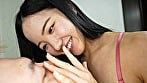 【個人撮影】桃瀬まゆのソファーでゼロ距離鼻●●＆手コキ 16