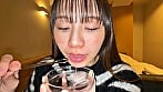 【個人撮影】さくまつなの舌ブラシで「汚舌苔」採取 16