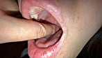 【個人撮影】さくまつなの喉チンコ触り＆口内観察 4