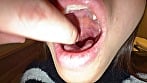 【個人撮影】さくまつなの喉チンコ触り＆口内観察 6