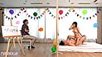 『仲良し夫婦限定!壁穴から顔を出したまま身体にイタズラを受けて連想ゲーム!』美容部員の若妻が挑戦!敏感過ぎる陥没乳首を吸い出され受け答えも怪しい状態で続行!?膣奥を何度も突かれて旦那に反応できないほどイキまくる大量中出しセックス!!【街角素人モニタリング♯あさみ♯25歳】 7