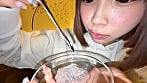 【個人撮影】渡来ふうの舌ブラシで「汚舌苔」採取 10