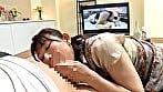 倅の部屋で見つけたAVを家政婦さんと一緒に見ながら画面に合わせて淫乱ファック！ 1