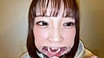 【個人撮影】渡来ふうの喉チン触り&開口器アヘ顔Wピース 20